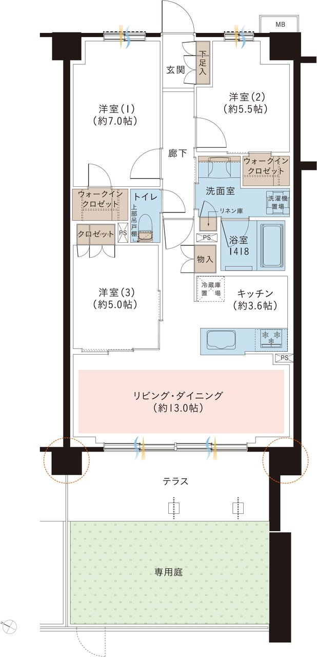 レーベン和光 THE GRANDE 間取り EAg type