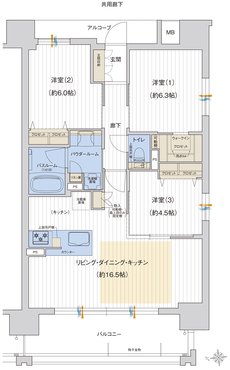 プレサンス ロジェ 上前津駅前 THE RESIDENCE 間取り Cタイプ