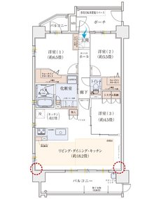 モアグレース守山ステーションフロント 間取り A1タイプ