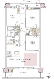 レ・ジェイド甲子園口 間取り I TYPE