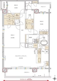 レ・ジェイド甲子園口 間取り M TYPE