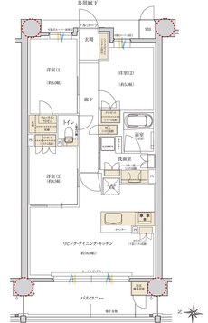 レ・ジェイド甲子園口 間取り C TYPE