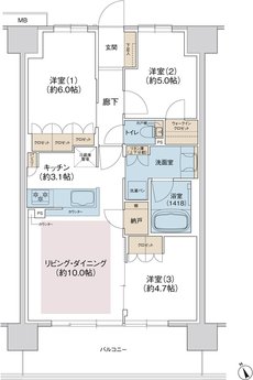 ジェイグラン羽衣 間取り J type