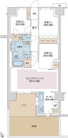 ジェイグラン羽衣 間取り Ig type