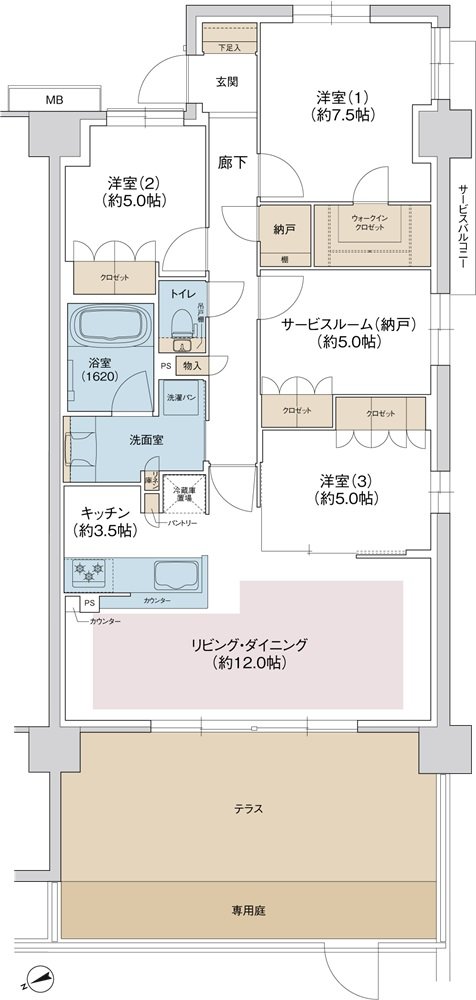 ジェイグラン羽衣 間取り Hg type