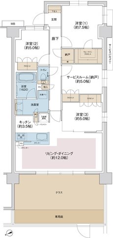 ジェイグラン羽衣 間取り Hg type