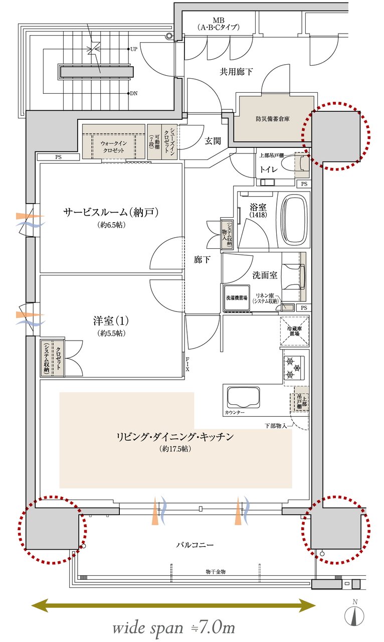 レ・ジェイド名古屋丸の内 間取り A type BASIC PLAN