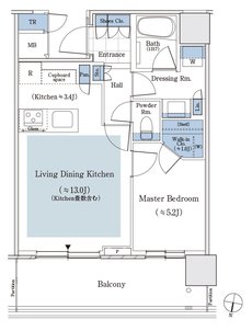 パークタワー渋谷笹塚 間取り 45Aタイプ