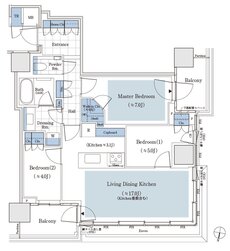 パークタワー渋谷笹塚 間取り 75Abタイプ