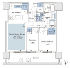 パークタワー渋谷笹塚 間取り 60Dbタイプ