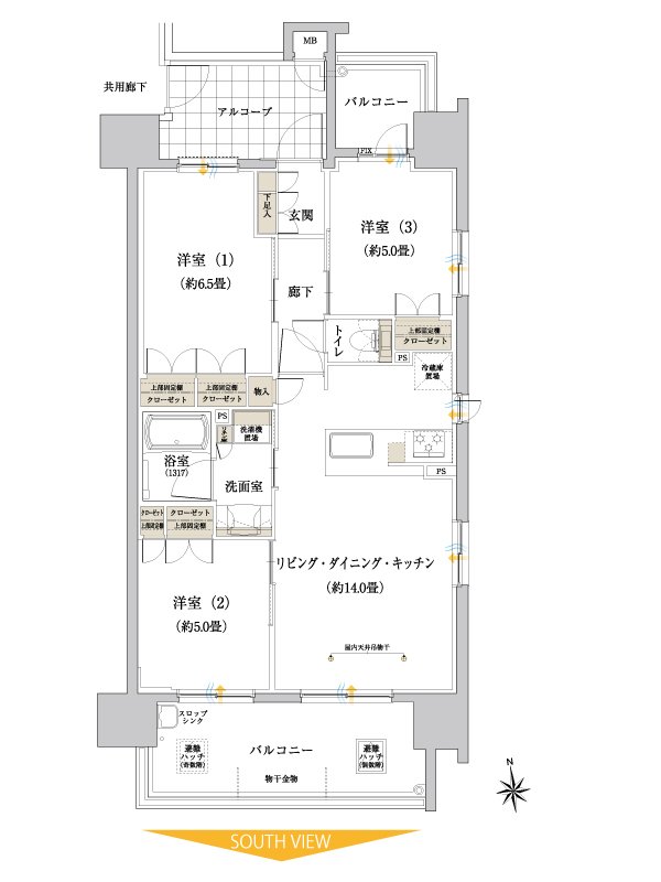 サンクレーア徳川園ザ・マークス 間取り Cタイプ(ザ・マークス)