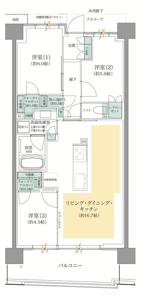 ジオ板橋浮間舟渡 間取り D4 type