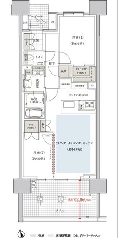 マストスクエア千種神田町 間取り Btタイプ