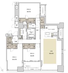 ワコーレ神戸元町ザ・ゲートタワー 間取り K type