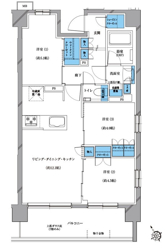 プレシス戸田公園ヴェルデ 間取り Jタイプ