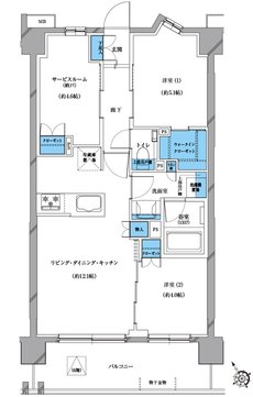 プレシス戸田公園ヴェルデ 間取り Iタイプ