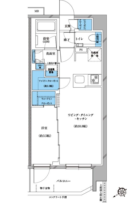 プレシス戸田公園ヴェルデ 間取り Dタイプ