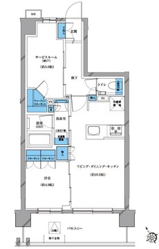 プレシス戸田公園ヴェルデ 間取り Hタイプ