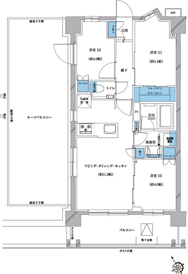 プレシス戸田公園ヴェルデ 間取り Frタイプ