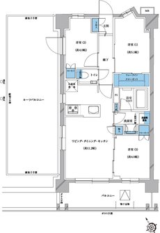 プレシス戸田公園ヴェルデ 間取り Frタイプ