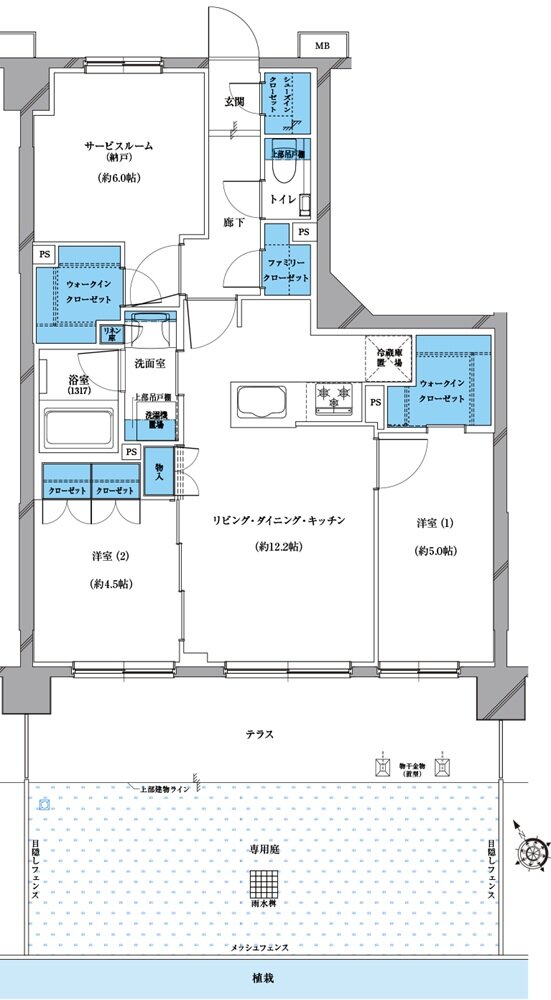 プレシス戸田公園ヴェルデ 間取り Cgタイプ