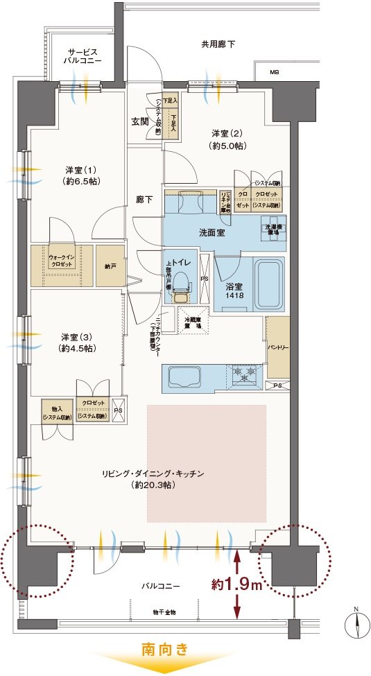 レーベン野々市 ONETHEREA 間取り A type(Select Plan)