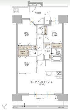 サンズガラリエ倉敷駅西 間取り B TYPE