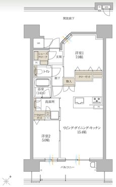 サンズガラリエ倉敷駅西 間取り D TYPE