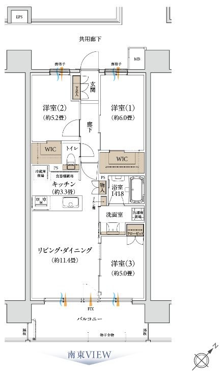 ザ・ミッドシティ盛岡駅西通 間取り G type