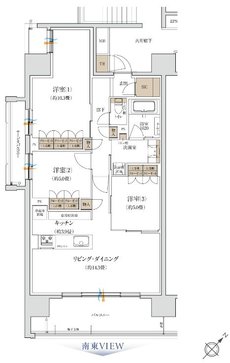 ザ・ミッドシティ盛岡駅西通 間取り A type