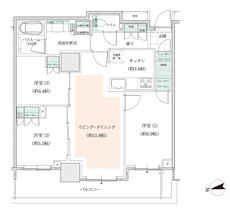 アトラスタワー小平小川 間取り C2タイプ