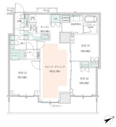 アトラスタワー小平小川 間取り H2タイプ
