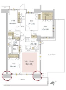 ルネ柏ディアパーク 間取り E4r type