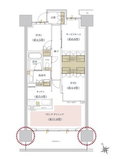 ルネ柏ディアパーク 間取り C5 type