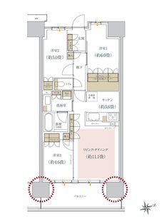 ルネ柏ディアパーク 間取り E4 type