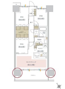 ルネ柏ディアパーク 間取り B2 type