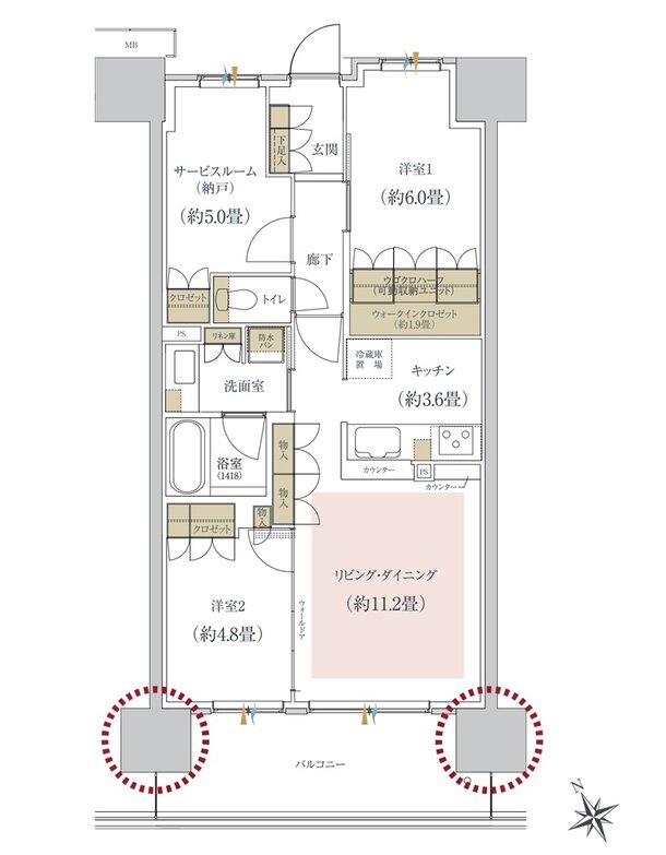 ルネ柏ディアパーク 間取り C4 type