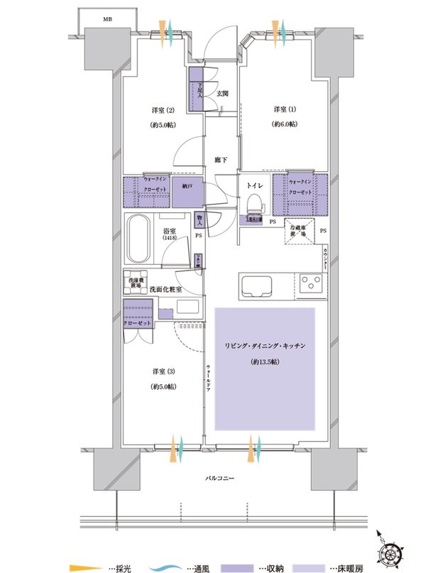 プレシス蓮田ステーションフロント 間取り A4タイプ
