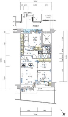 モントーレ室見パークレジデンス 間取り D1 TYPE
