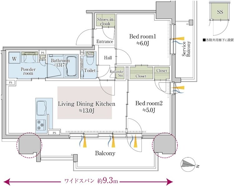 クリオ札幌苗穂ステーションフロント 間取り Dタイプ【第2期2次予告】