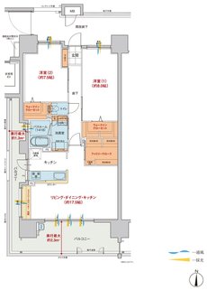 ヴェルディ・ザ・タワー野田 間取り A type menu2（2～13階）