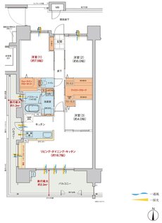 ヴェルディ・ザ・タワー野田 間取り A type menu3（2～13階）
