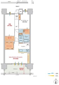 ヴェルディ・ザ・タワー野田 間取り E type menu1（2～18階）