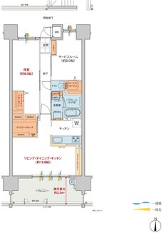 ヴェルディ・ザ・タワー野田 間取り E type menu4（2～18階）