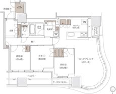 ブランズタワー大阪梅田 間取り G TYPE