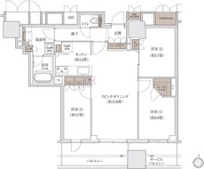 ブランズタワー大阪梅田 間取り N TYPE