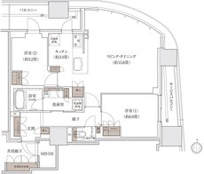ブランズタワー大阪梅田 間取り D TYPE