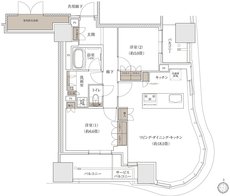 ブランズタワー大阪梅田 間取り B TYPE