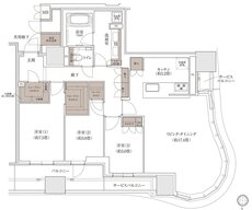 ブランズタワー大阪梅田 間取り P-G TYPE