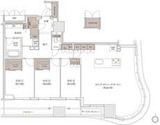 ブランズタワー大阪梅田 間取り O' TYPE